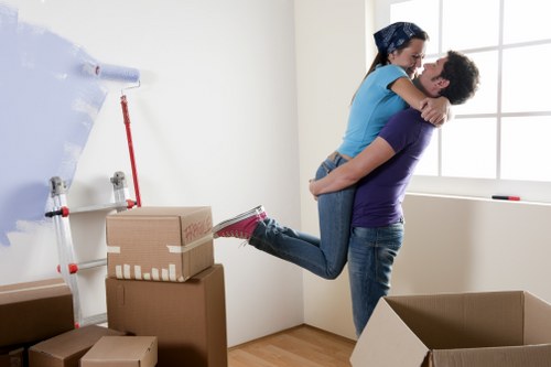 Professional packing services in Hornsey organizing boxes for a residential move