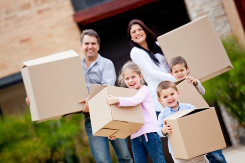 Prepared furniture packed safely for storage in Hornsey