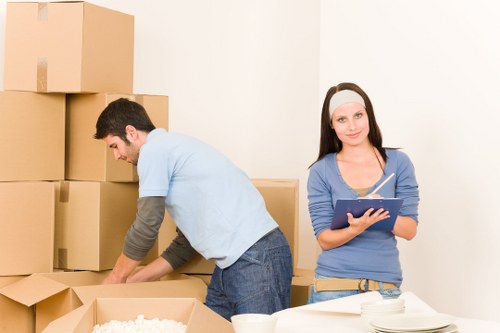 Packed moving van ready for a Hornsey relocation