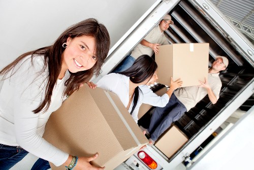 Recyclable cardboard and packaging separation in a storage facility