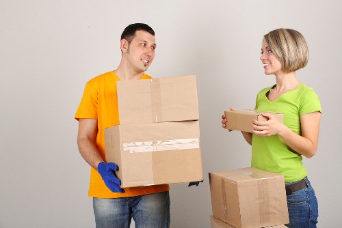 Portable storage container delivered for convenient loading